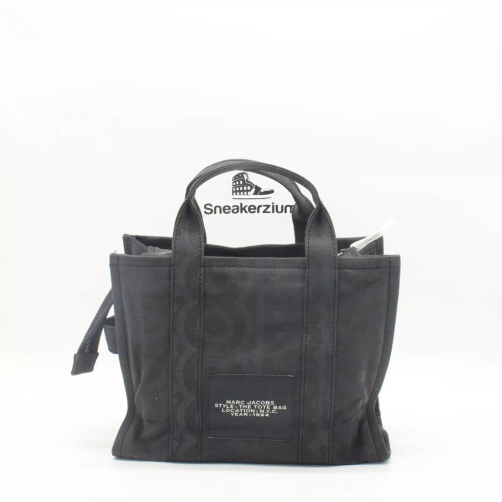 Marc Jacobs The Outline Monogram Tote Bag Medium Black NEW